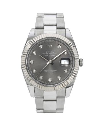 Rolex Datejust 126334 Rhodium Diamond Dial